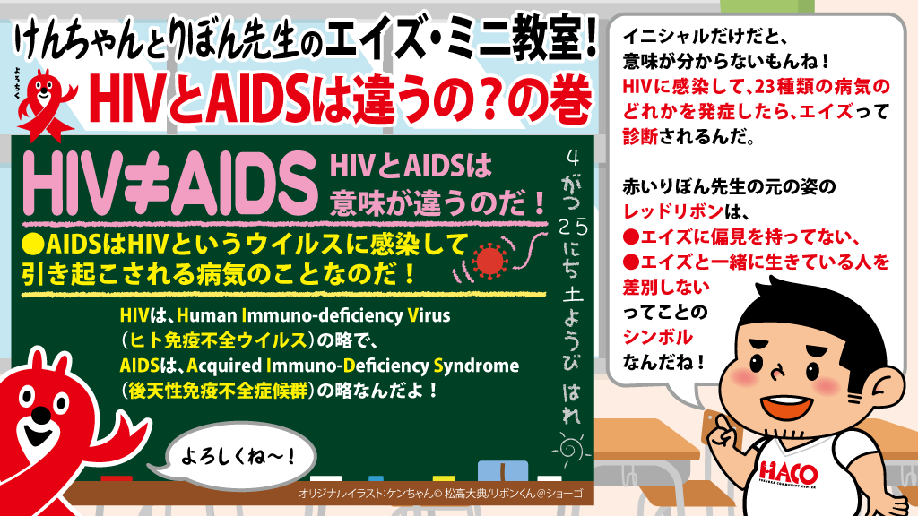HIVとAIDSは違うの？の巻